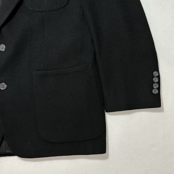 Jacobson's Men's 42 Regular 100% Pure Camelhair Suit Jacket Black Sport Coat USA - Picture 4 of 16